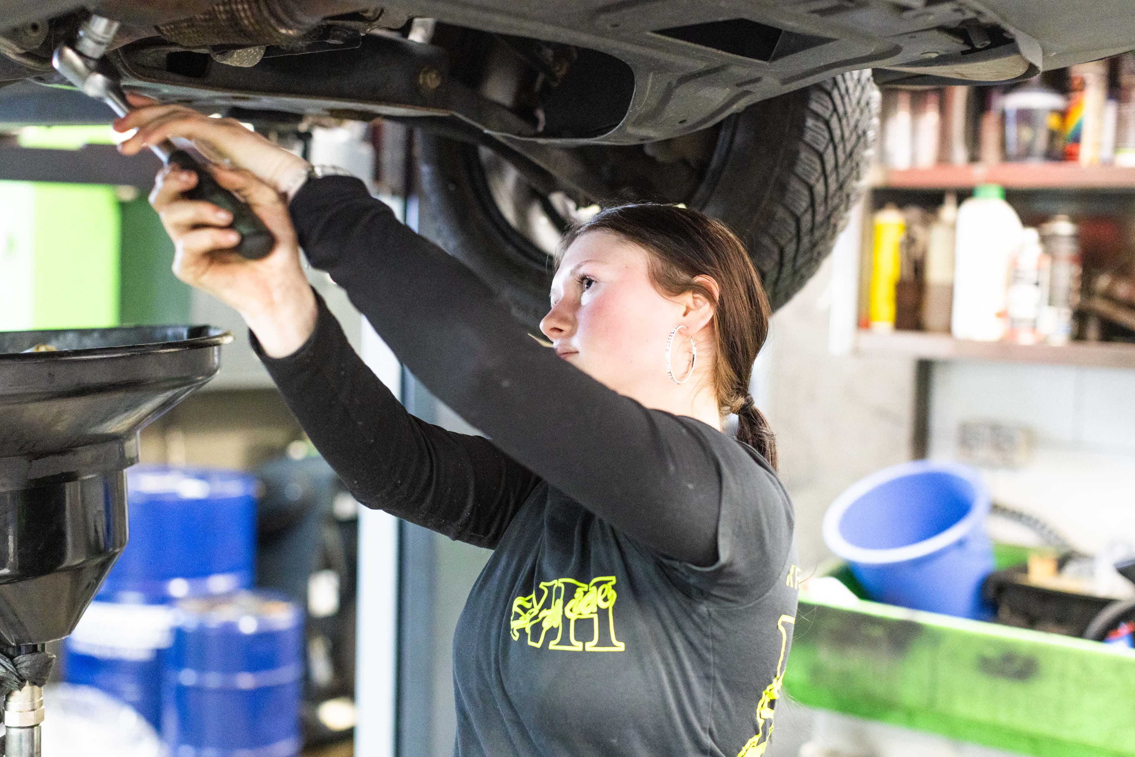 Lisbeth bei der Arbeit